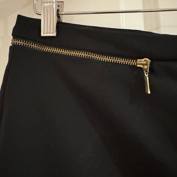 Zara black pencil skirt with good zippers details. - Picture 1 of 5